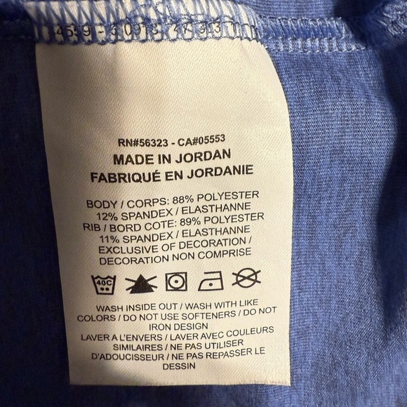 Nike Running Blue Long Sleeve Dri Fit w/Thumb Holes Top - Picture 5 of 5